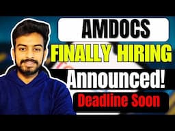 Announced! Amdocs Hiring Freshers | OFF Campus Drive For 2025, 2024, 2023 Batch Hiring | Latest Jobs