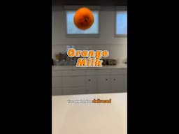 new fave combo unlocked: orange milk! | #shorts #summerdrink