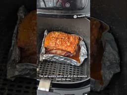 NEW TECHNIQUE: Pork belly in the air fryer 🧨💥 #airfryerpork #porkbelly #chicharron