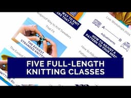 Classes about fit, pattern adjustments, knitting surgery and more