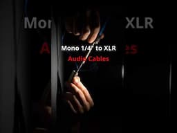 Mono 1/4" to xlr audio cables #shorts #mono #audiocables