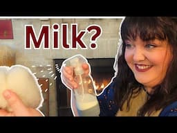 Knitting Socks & Combing Milk