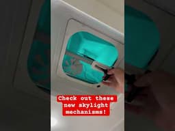New Skylight Mechanisms // So Much Better Than The Old Twist Style #rv #rvupgrades #littlethings