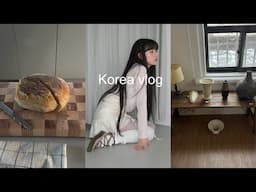Korea Vlog: a lip line tattoo, hair-care day, cozy home things, a cafe vlog