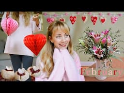Rom-Com Energy Only 💌 | cozy February vlog, Galentine’s, baking & joy