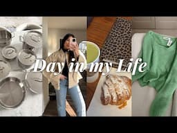 vintage designer shopping, new cooking pans & kitchenware, revolve haul | DAY IN MY LIFE VLOG