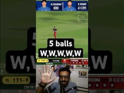 5 balls 5 wickets Crazy bowling by Prasidh Krishna Best Indian bowler 2025 Real Cricket swipe