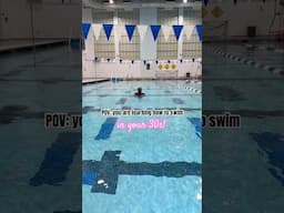I’m Learning How To Swim In My 30s! #swimminglessons