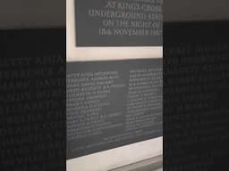 Kings Cross 1987 Fire Memorial