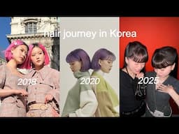 My hair color journey in Korea, hairstyle tutorials, hair care routines