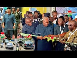 Prez Mahama Arrives in style to Open Ghana Horticulture Expo 2025 at Accra International Con Centre