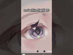 Tried VIRAL CHINESE ARTIST EYE COLORING TUTORIAL ✨️👀 #digitalart #ibispaintx #shorts