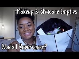 FIRST MAKEUP & SKINCARE EMPTIES OF 2025 | WOULD I REPURCHASE?