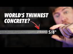 Ultra-thin Concrete Table... will it Break?
