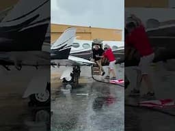 When your plane tips over #funny #fail #aviation