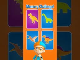I can't remember where the DINOSAURS🦖 are Blippi! Fun Memory Game for Kids! #shorts
