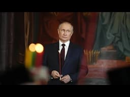 Putin attends orthodox Easter service