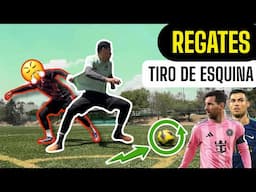 APRENDE 5 REGATES de tus JUGADORES FAVORITOS en el TIRO de ESQUINA ⭐️⚽️ MESSI-CR7-NEYMAR