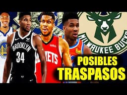 Nets ¿? 🔥 Rockets 💥 OKC 🤯 ¿Warriors? 🚨💣 POSIBLES TRASPASOS para Giannis Antetokoumpo y Bucks ⌛ NBA