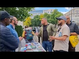 Christian Destroys Christian Missionaries Table | Hashim | Speakers Corner