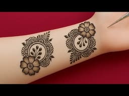 Very beautiful stylish front hand mehndi design | Easy mehndi design | simple mehndi | mehndi design