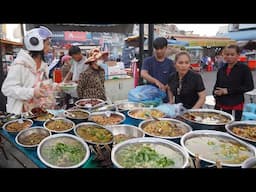 The Best Cambodian Cheap Food Selling On The Street - Daily Lifestyle Vendors In Local Market