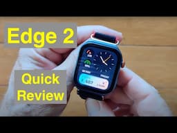 WEOFLY Edge 2 AMOLED Always-On 1.85” Curved Display 3ATM BT 5.3 Call Smartwatch: Quick Overview