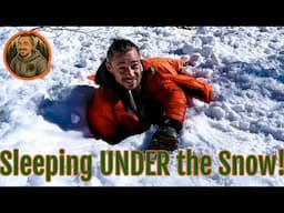 Winter Backpacking Solo: Minimal Gear, Snowy River, Overnight Camp Underneath Snow!