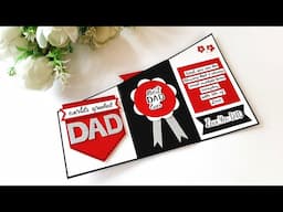 DIY Father's Day Greeting Card | Beautiful Handmade Greeting Card | Father's Day Special | Tutorial