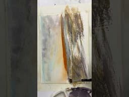 Mixed Media Watercolor Sunset #watercolor #mixedmedia #art #sunset