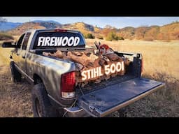 Firewood Processing with Stihl 500i, Fiskars X27, and Fiskars 6LB Splitting Maul