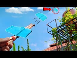 How To Make Paper Airplane Launcher , Flying Paper Plane , Paper Plane Launcher , Paper Toys 🤩✈️