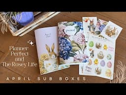🌸 April Sub boxes - Planner Perfect and The Rosey Life Planner