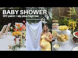 Baby Shower Vlog | DIY Paint + Sip, High Tea & Gift Ideas