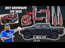 NEW OFFROAD SUSPENSION FOR MY HILUX 😍 || 6 INCH LIFT🔥