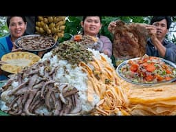 Cooking Traditional BAY SROB BBQ Pork Belly – Irresistible Cambodian Street-Style Feast!