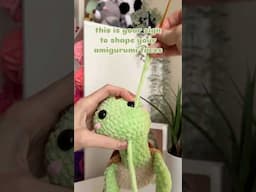 how to shape your amigurumi faces ✨ #amigurumi #crochettutorial