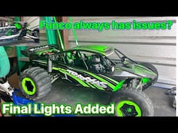 Traxxas Funco Sand Car Always Finding Damages ? More Lights Added ! Shocks Get Fixed