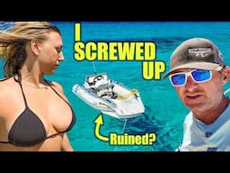 Disaster Strikes Again! Dinghy Wrecked While Steering With Emergency Tiller