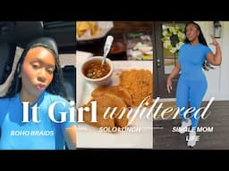 Life as a Single Mom Vlog: I Got Braids, Spending Time Alone | Natalie Stringfield