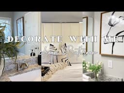 DECORATE WITH ME || MASTER BEDROOM AND BATHROOM