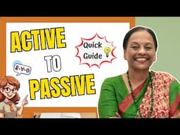 Active to Passive Voice: Quick & Easy Guide (4-Minute Lesson!) | English Grammar | Usha Pandit