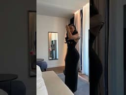 get dressed with me for an all black gala in Italy