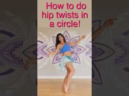 How to do Belly dance Hip Twists in a circle 🔥  #bellydance #bellydancetutorial  #learnbellydance