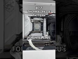 My favourite Thermal Paste Pattern for Intel CPU’s #shorts #pc #intel #cpu #thermalpaste #pcbuild