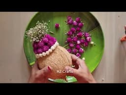 How to Decorate Coconuts for Wedding at Home | Easy Tutorial with Fresh Flowers Just in 5 Minutes