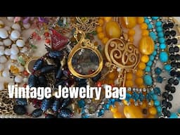 Jewelry Treasures - Vintage Jewelry Bag