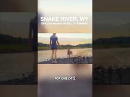 FREE CAMPING: Snake River, WY ⚡️ It’s one of our top 10 sites. #snakeriver #vanlife #rvlife