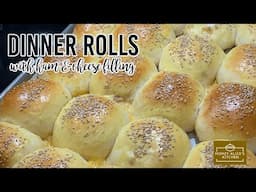 Soft Dinner Rolls with Ham and Cheese | Dinner Roll | Tinapay