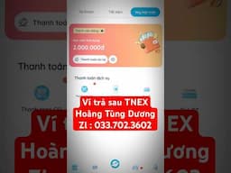 Ví trả sau TNEX dễ chuyển đổi về ATM , cấp hạn mức dễ dàng . Hỗ trợ rút về ATM nhanh gọn lẹ